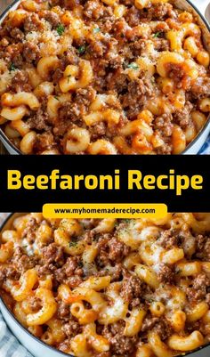 This classic Beefaroni Recipe is a family favorite! Made with tender pasta, seasoned ground beef, and a rich tomato sauce, it’s an easy, hearty, and satisfying meal that’s perfect for busy weeknights. Easy Beefaroni Recipe, Homemade Beefaroni Recipe, Homemade Beefaroni, Ground Beef And Pasta, Beefaroni Recipe, Beef Noodle Casserole, Beef And Pasta, Ground Beef Pasta, Savory Recipe