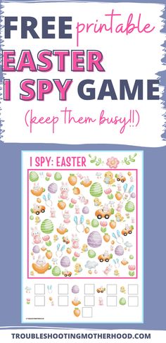 Easter I Spy Free Printable