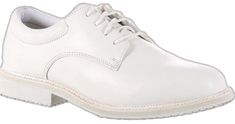 Fitted White Lace-up Dress Shoes, White Fitted Lace-up Dress Shoes, White Casual Dress Shoes With Rubber Sole, White Dress Shoes With Round Toe, Casual White Oxfords For Business, White Smart Casual Oxfords For Business, White Fitted Slip-on Dress Shoes, White Slip-on Dress Shoes, Classic White Fitted Oxfords