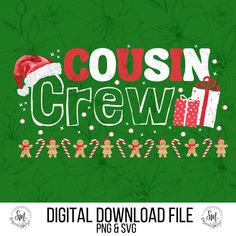 Encouraging Images, Christmas Matching Shirts, Matching Christmas Shirts, Cousin Crew, Christmas Matching, Matching Shirts, Christmas Shirts, Digital Download, Digital Prints