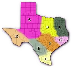 a map of the state of texas with all its capital and major cities on it