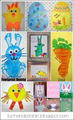 easter bunny crafts and activities for kids to do at home or on the go with them