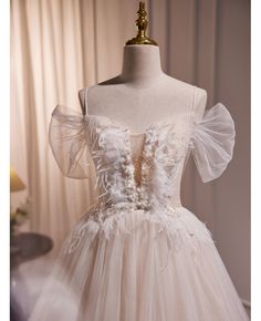 Get 10% off now! Buy fairytale long tulle ballgown ivory formal dress with beadings at cheap price online. Free stable shipping and pro custom service since 2009. Princess Style Tulle Evening Dress For Wedding, Tulle Ball Gown With Sweetheart Neckline For Banquet, Tulle Wedding Dress For Prom Season Banquet, Tulle Wedding Dress With Fitted Bodice For Banquet, White Princess Ball Gown Floor-length, Tulle Wedding Dress For Banquet Or Prom, Princess Style White Floor-length Ball Gown, White Princess Floor-length Ball Gown, White Princess Gown For Prom Season