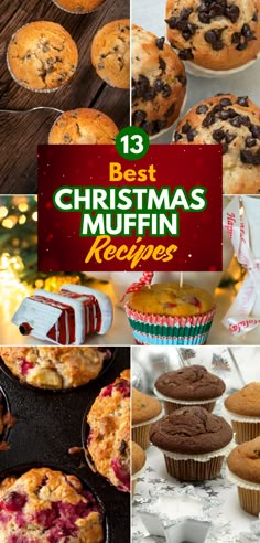 A festive display of Christmas-themed muffins and cupcakes topped with colorful sprinkles, chocolate frosting, candy decorations, and holiday embellishments, placed on a tiered stand. Perfect for easy Christmas muffin recipes, creative holiday desserts, and party-ready Christmas treats ideas for gatherings and celebrations. Christmas Mini Muffin Tin Recipes, Mini Muffin Christmas Treats, Christmas Muffins Recipes Easy, Muffin Flavor Ideas, Cinnamon Muffin Recipes