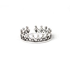 Princess Crown Ring 60% off while supplies last! 1 size fits ALL :) Rings are adjustable to fit any finger! beautiful silver color dainty and cute super limited edition item! Fast FREE SHIPPING! Adjustable Silver Crystal Open Ring, Trendy Silver Crystal Promise Ring, Dainty Silver Crystal Toe Ring, Trendy Nickel-free Silver Midi Rings, Silver Nickel-free Toe Ring, Dainty Silver Midi Rings, Dainty Silver Metal Midi Rings, Adjustable Silver Toe Rings, Dainty Adjustable Silver Toe Rings