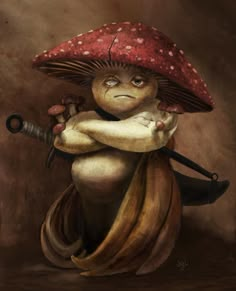 Mushroom Human, Mushrooms As People, Mushroom Person Art, Mushroom Person, Mushroom Man, Mushroom People, Mushroom Character, Mushroom Warrior Art