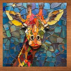 Ceramic Tile Art, Mosaic Animals, Mosaic Art Projects, Glass Mosaic Art, Art Tiles, Mosaic Artwork, Stained Glass Diy, Ocean Scenes, Handcrafted Art