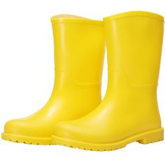 PRICES MAY VARY. 100% WATERPROOF formed in one piece womens rain boots mid calf Completely waterproof COMFORTABLE LINING Cotton lining Removable insole keep your feet dry, clean and comfortable for all days. VERSATILE STYLISH Wearing light garden rain boots, you can walk comfortably on rainy days, wash cars, camp, work on farms, and hike. DURABLE RUBBER SOLE Non-slip soles allow you to walk safely on muddy roads Choosing a freshman size， will bring you a better wearing experience Choosing a fres Honk Jr, Coraline Costume, Yellow Rain Boots, Walk Safe, Boots Mid Calf, Garden Boots, Garden Shoes, Yellow Boots, Light Garden