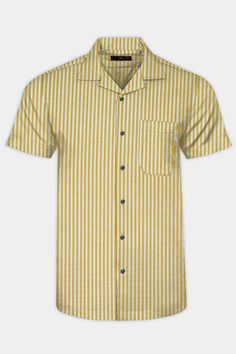 Seafoam Blue Casual Textured Premium Cotton Shirt For Men Summer Short Sleeve Shirt With Collar And Placket, Summer Cotton Camp Shirt With Rolled Sleeves, Summer Half Sleeve Shirt With Placket, Striped Cotton Shirt With Short Sleeves, Summer Cotton Short Sleeve Shirt With Placket, Yellow Cotton Short Sleeve Shirt For Summer, Cotton Half Sleeve Tops With Placket, Cotton Tops With Placket And Half Sleeve, Summer Yellow Cotton Short Sleeve Shirt