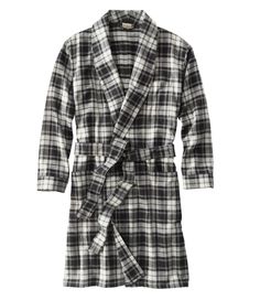 Our premium ultrasoft cotton flannel robe, in just the right weight to stay warm and cozy without overheating. Exceptionally cozy 100% cotton Portuguese flannel. Brushed on both sides for superior softness and warmth. Authentic yarn-dyed tartans stay vibrant and colorful. Machine wash and dry. One chest pocket and two front pockets. Imported. Cotton Plaid Sleepwear For Home, Plaid Cotton Sleepwear For Home, Relaxed Fit Plaid Sleepwear For Fall, Plaid Relaxed Fit Sleepwear For Fall, Comfortable Plaid Cotton Sleepwear, Cozy Plaid Cotton Sleepwear, Plaid Winter Sleepwear, Cozy Long Sleeve Cotton Robe, Winter Plaid Sleepwear