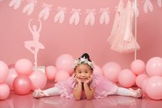 Ballerina Birthday Photoshoot, Fourever Sweet Birthday, Sweet Birthday Theme, Fourever Sweet, Baby Birthday Theme