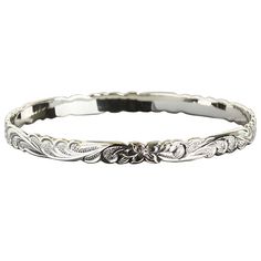 Solid 925 Sterling Silver Queen Scroll Cut Out Edge BangleItem Number: B1052All weights and measurements are approximate and may vary slightly from listed information as below:Weight: 14.5-48 gramBand Width: 6mm, 8mm, 10mm, 12mmMaterial: 925 Sterling SilverThis beautiful bangle is made with 925 (92.5%) Sterling Silver which is the highest concentration of silver allowed in jewelry. Laser engravings are for the inside of the bangle ONLY. Once an item has been engraved it cannot be exchanged or re Adjustable White Gold Bangle With Sterling Silver Clasp, Classic Etched Sterling Silver Bracelet, Elegant Silver Bangle With Engraving Option, Classic Adjustable Sterling Silver Bracelet Stamped 925, Classic Adjustable Sterling Silver Bracelet 925, Classic Sterling Silver Engraved Bangle, Classic Engraved Sterling Silver Bangle Bracelet, Classic Engraved Sterling Silver Bangle, Classic Etched Bracelet Jewelry