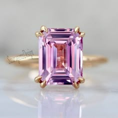 Barbie Ring, Pink Diamond Ring, Pink Emerald Cut Engagement Ring, Diamond Wedding Ring, 10K Yellow Gold Ring Pink Diamond Ring For Girls Engagement Anniversary Gift For Women,Infinity Ring, Wedding Eternity Band/14K White Gold Engagement Band  Rose Gold RingMoissanite Ringwedding ringring for womandiamond ringInfinity BandEternity BandButterfly Ring BandHandmade RingGift for momgift for daughterengagement ring  Eternity Band | Solid White Gold Women's Wedding Band | Matching Band For Engagement Ring | Anniversary Band Gift | Moissanite Wedding Band | Colorless Band | Daily Wear Jewelry For Her | Handmade Ring By Swaragems | Engagement Gifts | Personalized Jewelry Gifts For Herwedding band, moissanite wedding band, gold wedding band, gold wedding band women, white gold wedding band, wedding Pink Emerald Cut Engagement Ring, Barbie Ring, Gem Breakfast, Unique Gemstone Engagement Rings, Pinky Finger Ring, Gold Weddings, Pink Sapphire Engagement, Pinky Finger, Pink Sapphire Ring Engagement