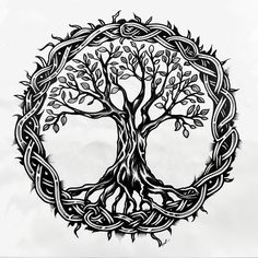 Hawthorn Tree, Reiki Energy Healing, Tree Tattoos, Tree Of Life Tattoo, Celtic Tree Of Life, Celtic Tree, 1 Tattoo, Reiki Energy, Tree Tattoo