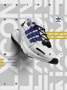 the adidas ad is designed to look like an athletic shoe