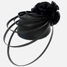 This One Is Stunning And So Unique! You'll Surely Turn Heads In This Fascinator Hat With A Very Sexy Front Covering The Face! Chic Black Fascinator For Evening, Chic Black Mini Hat For Events, Chic Black Fascinator For Events, Elegant Fitted Fascinator With Ribbon, Elegant Black Fascinator For Events, Elegant Black Fascinator For Evening, Formal Fitted Ribbon Fascinator, Elegant Formal Mini Hats With Ribbon, Elegant Spring Ribbon Fascinator