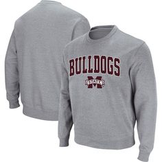 It's not hard to come to the conclusion that you're a hardcore Mississippi State Bulldogs fan. This season, raise your fandom to a new level when you put on this Mississippi State Bulldogs Arch & Logo Tackle Twill pullover sweatshirt from Colosseum. This pullover features a comfortable fit and crisp Mississippi State Bulldogs graphics to help emphasize your team pride.It's not hard to come to the conclusion that you're a hardcore Mississippi State Bulldogs fan. This season, raise your fandom