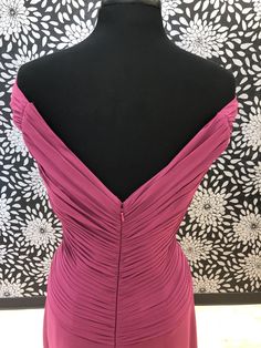 This beautiful dress could be perfect for a mother of the bride of groom! This dress is a size 10. The measurements are: bust-39, waist-31, hips-43. Please see our Sizing Section for questions on how to measure. This gown is a sample and may show signs of shop-wear. For a full list of what shop-wear may include please click here and see question number 2. Fitted V-neck Evening Dress With Lined Bodice, Fitted V-neck Evening Dress With Ruched Back, V-neck Fitted Evening Dress With Lined Bodice, Formal Fitted Gown With Pleated Back, Prom Dress With Pleated Back And Fitted Bodice, Formal Dress With Pleated Back And Sweetheart Neckline, Formal Dress With Sweetheart Neckline And Pleated Back, Pink Fitted Evening Dress With Sweetheart Neckline, Evening Dresses With Sweetheart Neckline And Ruched Back