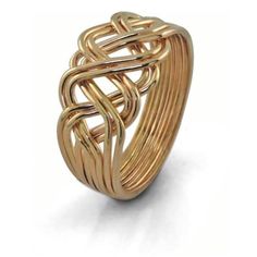 This Puzzle Ring consists of eight interlocking bands. It is a true puzzle and will fall apart. Each band is made of solid 14K gold. It is not gold plated or hollow. This ring is available in All Yellow 14K Gold. It measures approximately 10.5 mm on the face and 4 mm on the bottom (shank of the ring). Measurements may vary slightly based on size ordered. This ring is available in sizes from 4 to 8 with half size increments. Ring pictured above is size 6 and weighs around 3.7 grams of 14K gold. T Rings Women Gold, Puzzle Rings, Puzzle Ring, Rings Women, Gold Ring Designs, Gold Necklace Designs, Fort Collins, Gold Jewelry Fashion, Jewelry Patterns