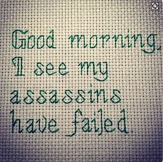 Carpe diem :) Subversive Cross Stitches, Mochila Crochet, Cross Stitch Quotes, Stitch Quote, Subversive Cross Stitch, Cross Stitch Funny, Cross Stitch Ideas, Cross Stitches, E Card