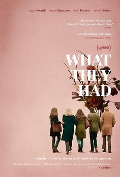 the movie poster for what they had with four people standing in front of a pink background