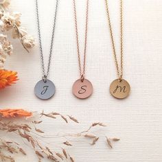 script-initial-disc-necklace-all-colours-flowers-cb Monogram Initial Pendant Jewelry For Personalized Gift, Personalized Monogram Initial Necklace Round Pendant, Monogram Necklace With Initial Pendant For Personalized Gift, Personalized Adjustable Rose Gold Necklace, Adjustable Rose Gold Initial Pendant Necklace, Initial Pendant Monogram Necklace For Personalized Gift, Adjustable Personalized Rose Gold Necklace, Personalized Minimalist Initial Necklace For Her, Minimalist Personalized Initial Necklace For Her