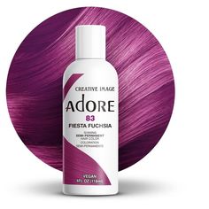 Transform your hair with the vibrant and long-lasting hues of Creative Image Adore Semi-Permanent Hair Color. This innovative hair dye is designed to infuse each strand with rich, radiant color while maintaining the health and integrity of your hair. Free from harsh chemicals like ammonia, peroxide, and alcohol, Adore provides a gentle yet effective coloring experience that leaves your hair feeling soft, silky, and full of life. Adore’s unique formula is enriched with natural ingredients that no Magenta Hair Color, Adore Hair Dye, Magenta Hair, Semi Permanent Hair Dye, Dyed Red Hair, Hair Dyes, Semi Permanent Hair Color, Permanent Hair Dye, Makeup Eyelashes