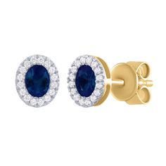 "Add some sparkle and color to your ears with our 14K Gold Miniature Oval Diamond and Color Stone Earrings. With a dazzling D0.10cts diamond and vibrant CS0.40cts colored stone, you'll stand out in any crowd. Available in Blue Sapphire, Emerald, and Ruby for a touch of personal style." Details: Gemstones: Natural Ruby, Emerald or Blue Sapphire Total Weight 0.40ct and Natural Diamonds Total Weight 0.10ct. Quality: Color Gemstones are AAA and Diamonds are Color G-H, VS2-SI1 in Clarity Metal: Solid Blue Sapphire Oval Diamond Earrings, Classic Blue Oval Diamond Earrings, Formal Oval Sapphire Diamond Earrings, Formal Sapphire Diamond Oval Earrings, Sapphire Oval Earrings Brilliant Cut, Sapphire Color Oval Diamond Earrings, Fine Jewelry Sapphire Oval Earrings, Oval Sapphire Earrings Fine Jewelry, Oval Sapphire Earrings With Diamond Accents