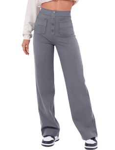 PRICES MAY VARY. Material: Polyester summer pants for women 2024high waisted pants for womenwork pants for womenwomens pants#straight leg pantsmultiple pockets pantsformal pantsbusiness pantsbutton down stretchy pantscasual pantsflexipants for womenbloomydove flexipants Stretchy Work Pants, Summer Pants For Women, Cotton Straight Pants, Casual Pants For Women, Uniform Pants, Work Trousers, Summer Pants, Pants Straight Leg, Womens Dress Pants