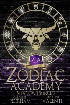 zodiac academy shadow princess book cover with an image of a bull's head in the middle