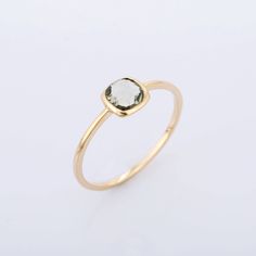 We have Different variety of ring. This unique solitaire ring one of them our beautiful jewelry collection. It will be useful for people born in February month.PRODUCT DETAILSMaterials - 14K Yellow Gold Gemstone - Green AmethystGemstone Shape - CushionGemstone Size - 5.50 mmGemstone weight - 0.55 ctGross Weight - 1.0 GrmShank Width -1.10 mmSetting type - Bezel setting The rings can be made in any size and any gemstone. Customisation available Simple Stone Ring, Yellow Gold Solitaire Ring, Large Stone Rings, Precious Stones Rings, Green Amethyst Ring, Green Stone Rings, Gold Solitaire Ring, Cushion Cut Ring, Ring Birthstone