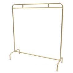 A sturdy and exquisite clothes rack keeps your clothes in order and adds charm to your store or bedroom. Our product is made from high-quality materials, and it features a rectangular construction for high load-bearing capacity. With its simple and practical style and bright gold finish, this clothes rack will be your ideal assistant in life and work!. Material: Iron. Gold Clothing Rack, Metal Clothing Rack, Gold Clothes, Pipe Clothes Rack, Studio Display, Organizing For A Move, Gold Clothing, Rack Clothes, Clothing Racks