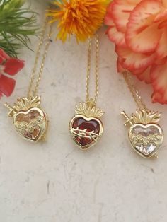 Mother Necklaces, Hispanic Jewelry, Immaculate Heart Of Mary, Sacred Hearts, Heart Of Mary, Immaculate Heart, Sacred Heart Of Jesus, Dope Jewelry