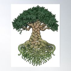 High-quality posters to hang in dorms, bedrooms or offices. Multiple sizes are available. Printed on 185gsm semi gloss poster paper. Additional sizes are available. Yggdrasil (from Old Norse Yggdrasill), in Norse cosmology, is an immense and central sacred tree. Around it exists all else, including the Nine Worlds. Yggdrasil Tree, Tree Poster, Sacred Tree, Ash Tree, Old Norse, Tree Of Life, Quality Posters, Sale Poster, Ash