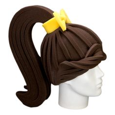 This Ponytail Wig will definitely make you stand out at your next Party, Hora Loca, Wedding, Corporate Event, Birthday, Quinceanera, or Halloween Party! It can be used as a wedding hats, top hats, photo booth props, or a party favor. Paper Wig, Foam Wig, Barbie Ponytail, Foam Wigs, Thanksgiving Wedding, Party Wig, Ponytail Wig, Top Hats, Booth Props