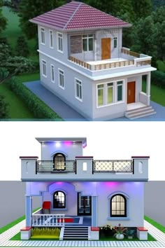 two different views of the same house