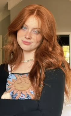 Dark Honey Red Hair, Red Hair With Fair Skin, Natural Looking Ginger Hair, Ginger Hair Pale Skin Blue Eyes, Scotlyn Ryan, Ginger Hair Styles Natural Redhead, Red Head Curtain Bangs, Types Of Ginger Hair, Dyed Red Hair Natural Looking