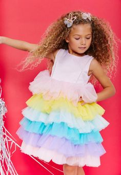 Lola + The Boys Cupcake Dream Dress Crystal Hoodie, Cupcakes For Boys, Tulle Ruffles, Watercolor Sky, Flower Sweater, Kids Holiday Gifts, Rainbow Sweater, Tie Dye Sweatshirt, Whimsical Design