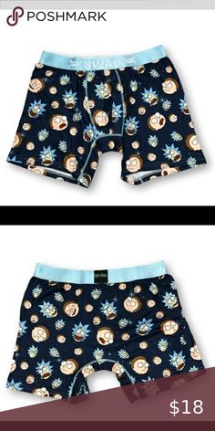 Swag Men's Rick and Morty Boxer Briefs Baby Wishlist, Swag Men, Fandom Outfits, Adult Swim, Rick And Morty, Boxer Briefs