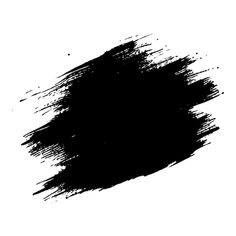 a black ink spot on a white background