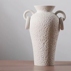 Greek styled amphora vintage ceramic vase Tall Ceramic Vase, Artistic Decor, Handmade Ceramic Vase, White Ceramic Vase, Pottery Lamp, Handmade Ceramics Vase, White Ceramic Vases, Flowers Dried, Vase Shapes