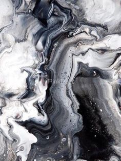 black and white abstract painting with water drops