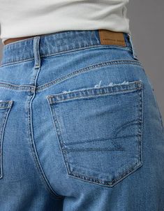 AE Dreamy Drape Stretch Super High-Waisted Baggy Wide-Leg Jean Super High Waisted Jeans, High Waisted Baggy Jeans, Jeans American Eagle, Baggy Jeans, Wide Leg Jeans, High Waist Jeans, Women's Jeans, American Eagle Outfitters, American Eagle