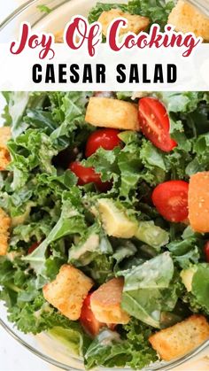 Joy Of Cooking Caesar Salad​ Joy Of Cooking, Light Lunch, Caesar Salad, Anchovies, Cookbook Recipes, Grilled Chicken, Simple Ingredient, Parmesan, Easy Meals