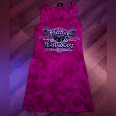 Tie Dye Harley Davidson Tank Top, Good Condition Never Worn But Tag Is Off In Size Harley Davidson Clothing, Harley Davidson Tank Tops, I'm Broke, 2000s Fashion Outfits, 2000s Fashion, Pink Black, Harley Davidson, Tie Dye, Period