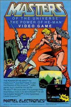 Masters of the Universe video games Atari Force, Gaming Ads, Video Game Ads, Universe Videos, Comic Book Ads, Book Ads, Newspaper Comic Strip, Game Ads