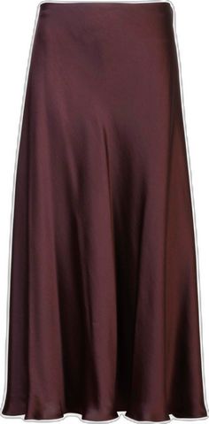 Formal Silk Bias Cut Skirt, Sleek Formal Bias Cut Skirt, Sleek Formal Skirt With Bias Cut, Sleek Bias Cut Skirt For Formal Occasions, Formal Silk Skirt For Fall, Silk Flowy Skirt For Fall, Chic A-line Silk Skirt, Silk A-line Skirt For Evening, Elegant Burgundy Skirt For Spring