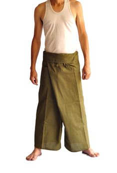 "Perfect Comfortable wear. Also you can wear these in many different occasions. Stay at home or go outside, yoga, shopping, travel etc. Thai pants are great for sauna, spa, meditation, jogging, hiking, trekking and for many purpose. One pouch with coconut buttons in front for storing items such as wallets, mobile phones, and keys Many of your favorite color and enjoy your day with comfortable Thai fisherman Pants. Unisex Men and Women Can Wear) Original Thai fisherman pants is Unique and Stylish Traditional Wide Leg Pants With Pockets, Traditional Wide-leg Pants With Pockets, Traditional Baggy Wide Leg Pants, Traditional Wide Leg Cotton Bottoms, Traditional Green Wide-leg Pants, Traditional Wide Leg Parachute Pants With Pockets, Traditional Wide-leg Parachute Pants With Pockets, Outside Yoga, Pantalon Thai