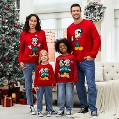 Get into the festive spirit with Disney-inspired Christmas sweatshirts! From Mickey and Friends to Winnie the Pooh, find adorable pullover styles for toddler girls and boys, matching family sets, and cozy jumpsuits with Christmas hats. Elevate your holiday look with these charming sweatshirts and spread the Christmas cheer in style! Size: Womens:M.  Color: Red.  Gender: female.  Age Group: adult.  Pattern: graphic. Comfy Jumpsuits, Christmas Hats, Christmas Matching, Solid Color Sweater, Matching Sweaters, Matching Sweatshirts, Matching Pajamas, Boys Christmas, Disney Merchandise