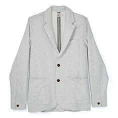 Handsome knit blazer that feels as good as it looks Classic Relaxed Fit Blazer For Fall, Classic Fall Blazer For Everyday, Classic Fall Sport Coat In Relaxed Fit, Tailored Casual Cardigan For Fall, Tailored Casual Fall Cardigan, Casual Tailored Cardigan For Fall, Casual Fall Cardigan, Casual Cardigan With Welt Pockets, Casual Long Sleeve Cardigan With Welt Pockets